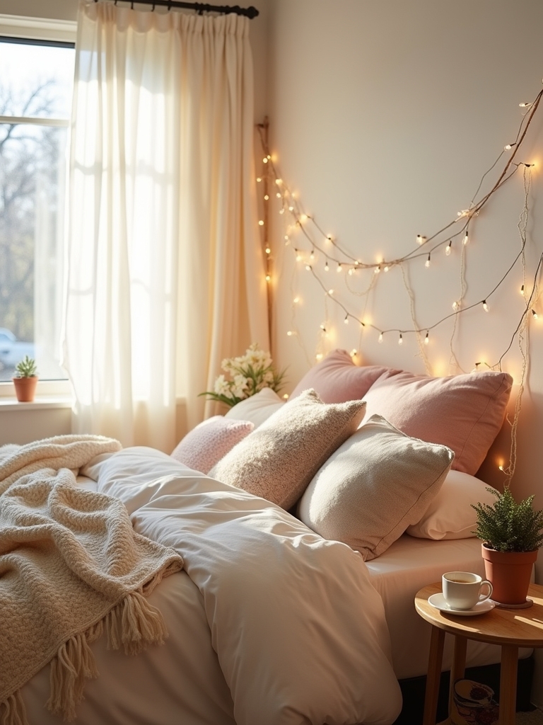 cozy pastel and earthy tones