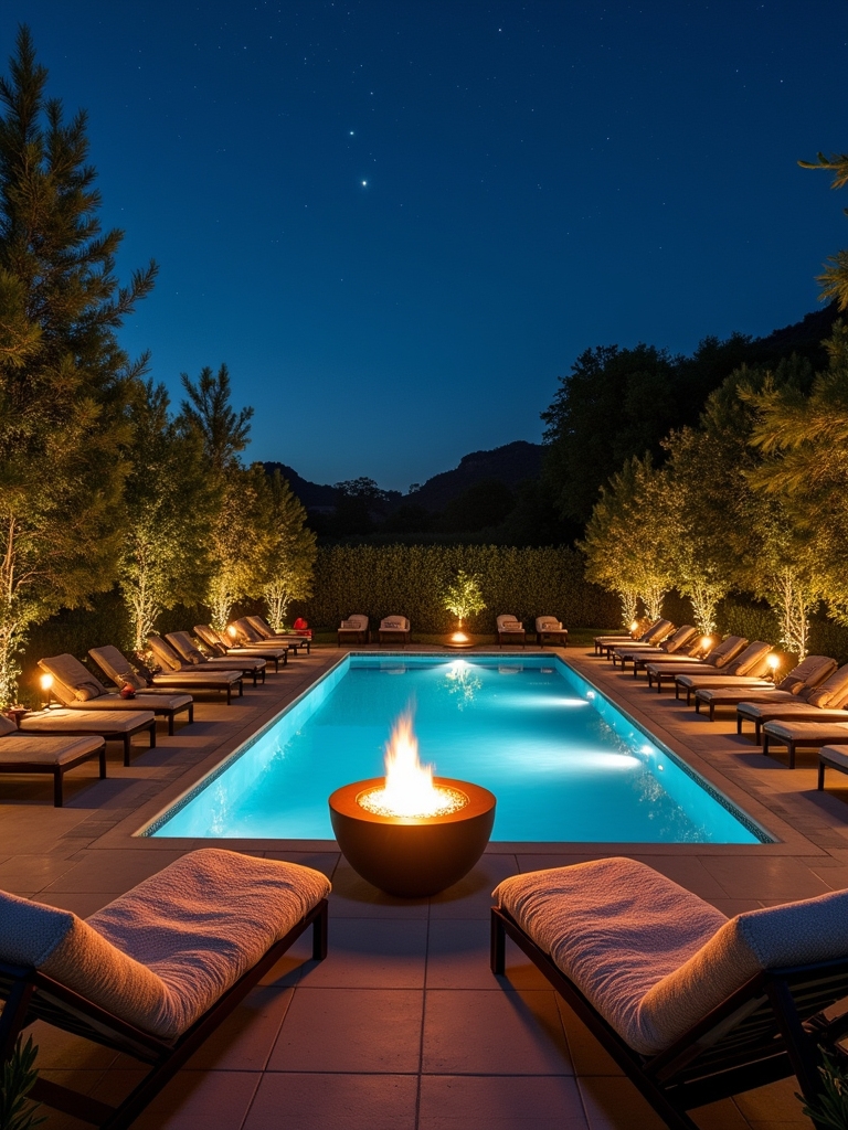 cozy poolside gatherings await