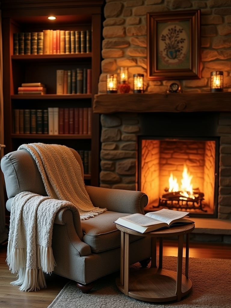 cozy reading nook design