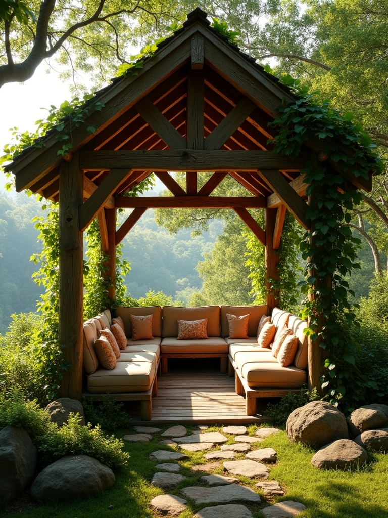 cozy rustic wooden retreat