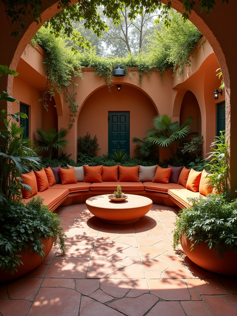 cozy sunken lounge retreat