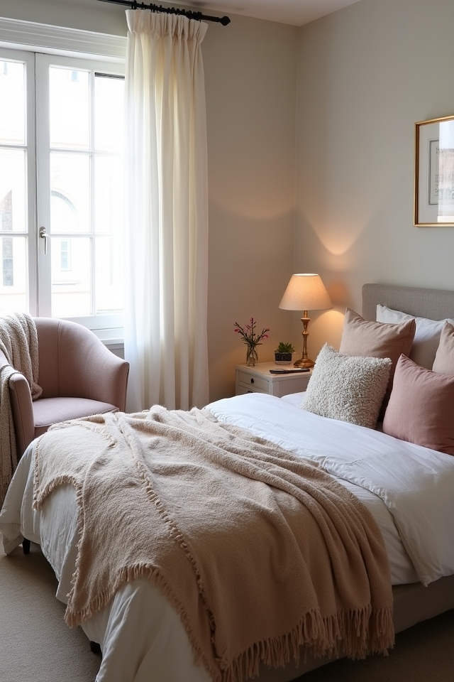 cozy textiles for comfort