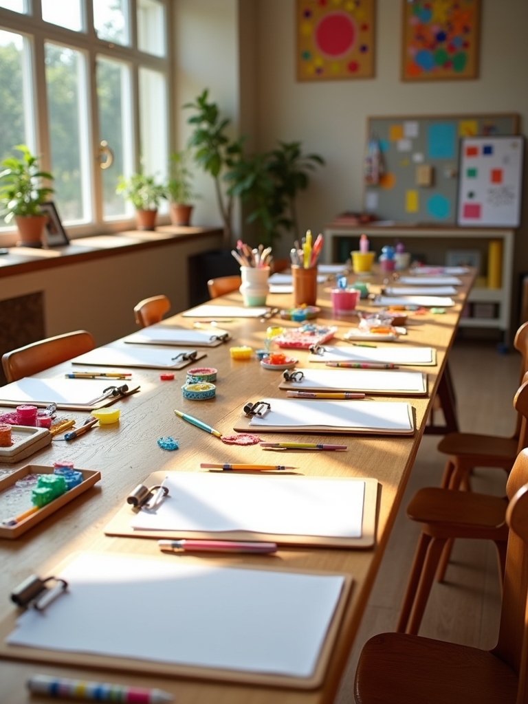 creative clipboard art display