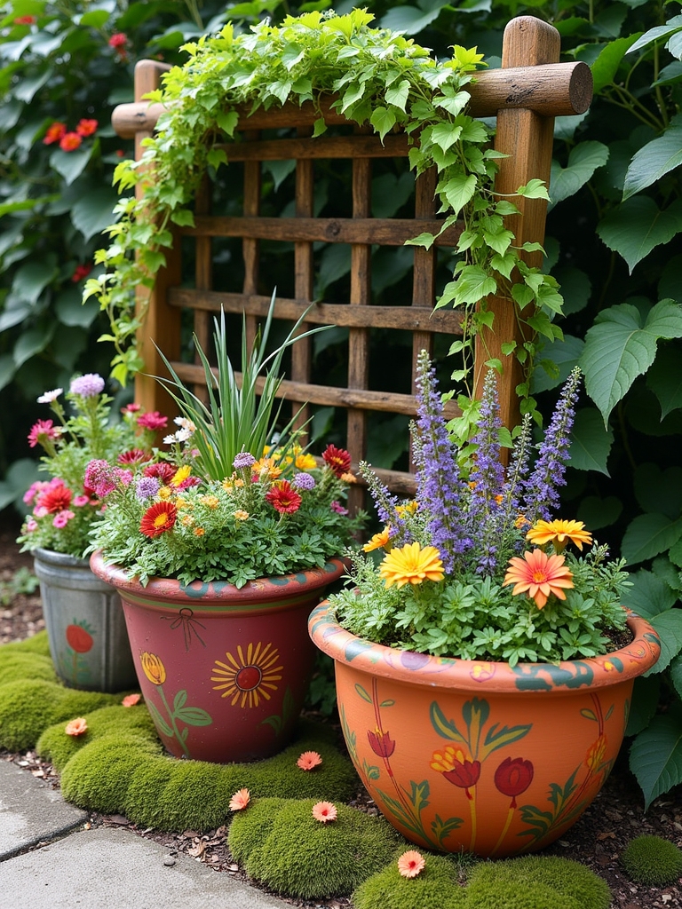 creative container plant arrangements
