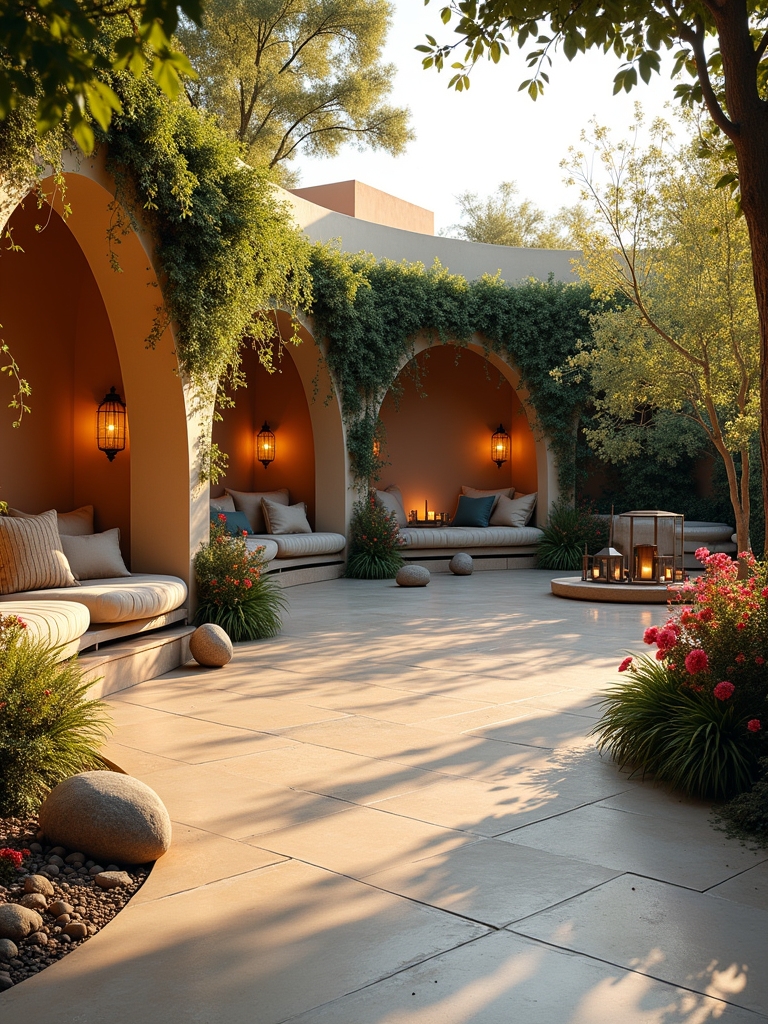 curved concrete cozy nooks