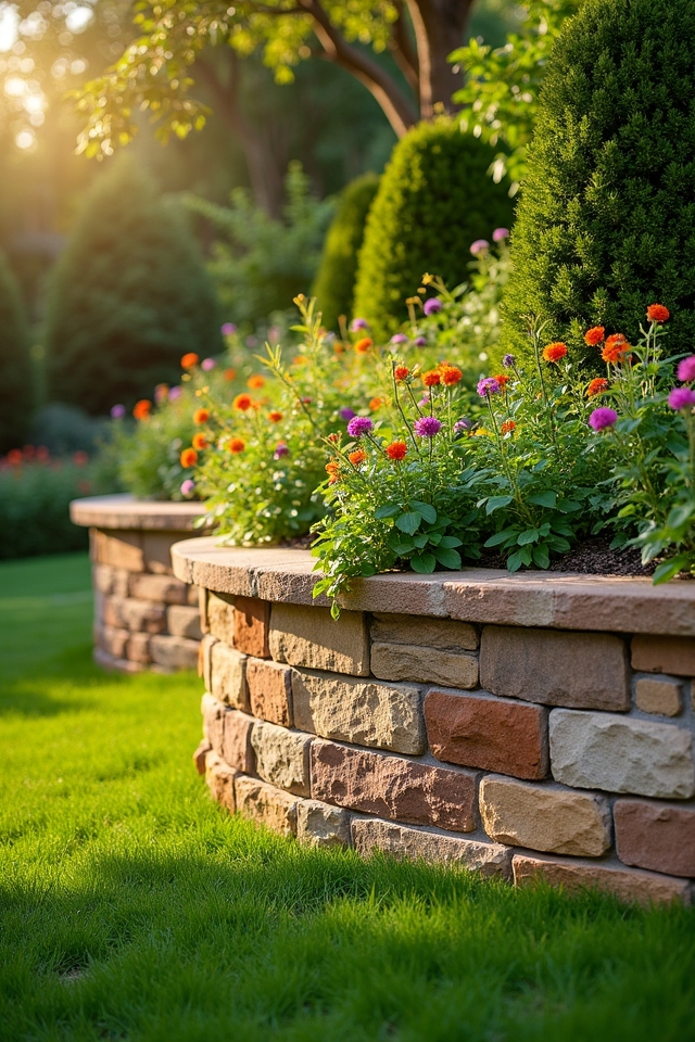 curved walls enhance landscapes