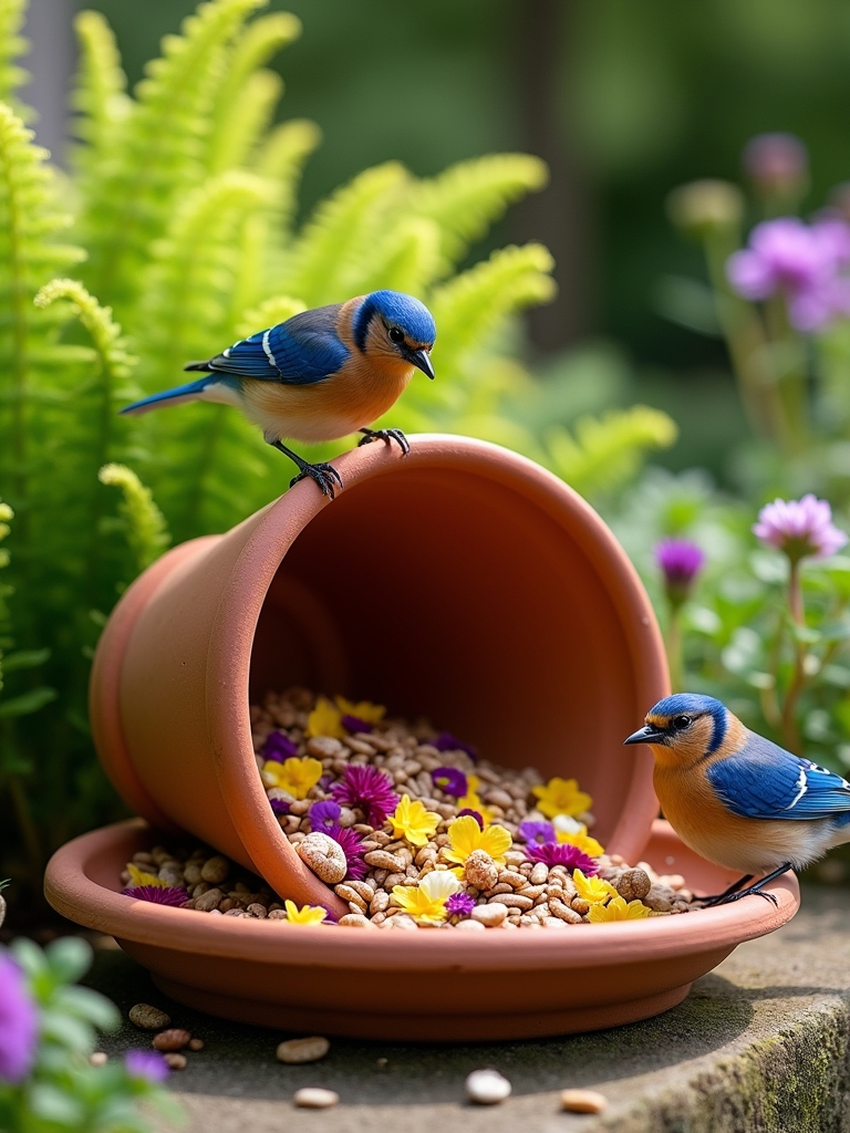 custom terra cotta feeder