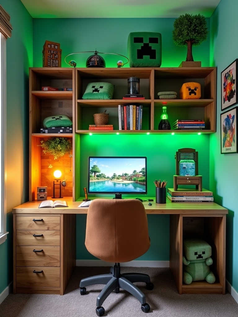 customizable minecraft shelving ideas