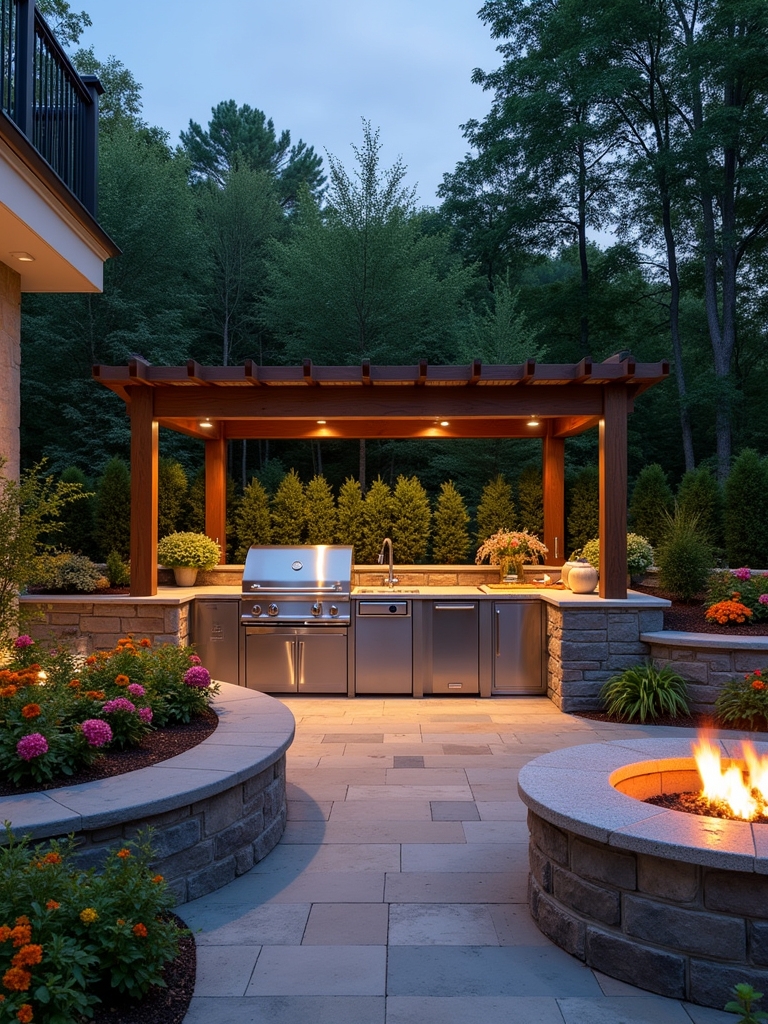 customized outdoor culinary paradise