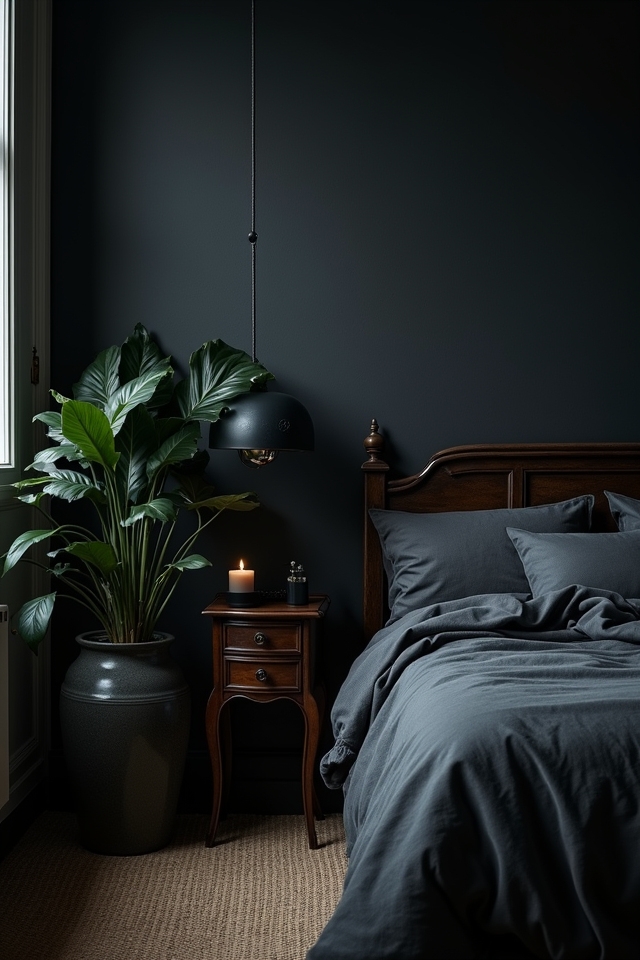 dark plants enhance ambiance