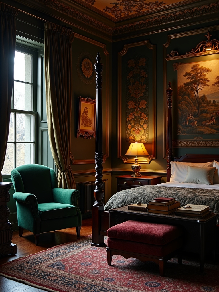 dark vintage scholarly aesthetic