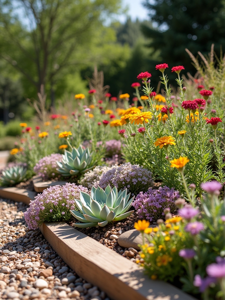 drought tolerant flower bed design