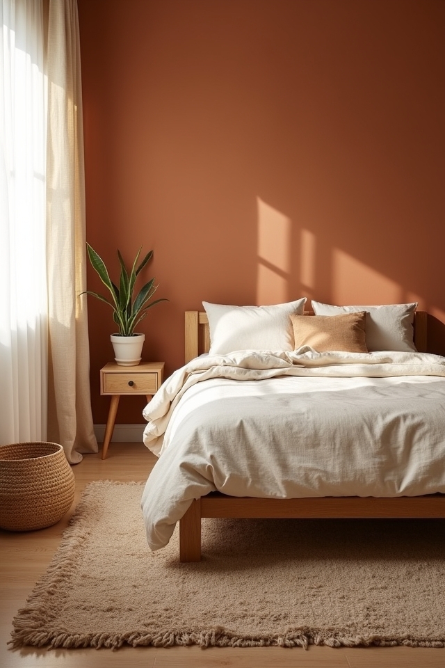 earthy tones create warmth