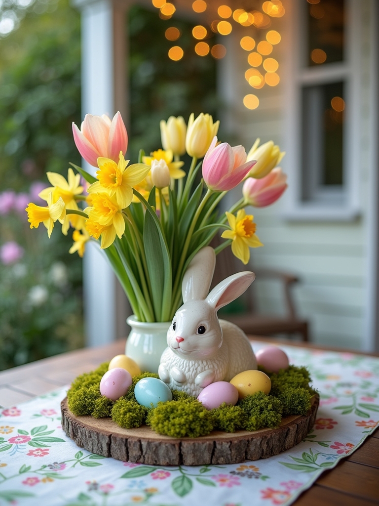 easter festive table centerpieces