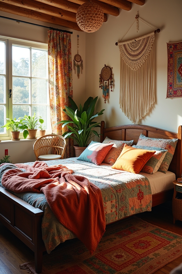 eclectic bohemian bedroom decor