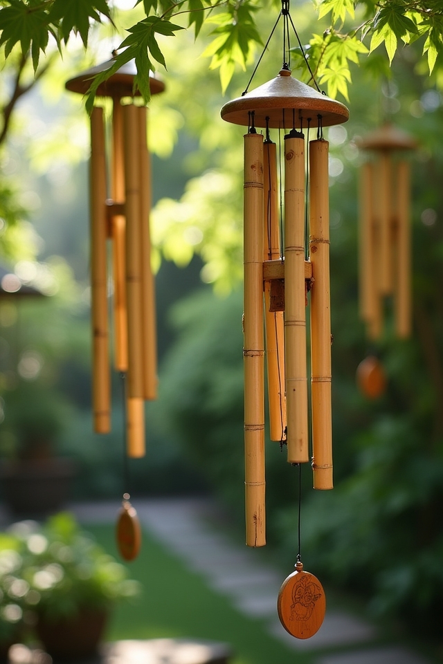 eco friendly bamboo wind chimes