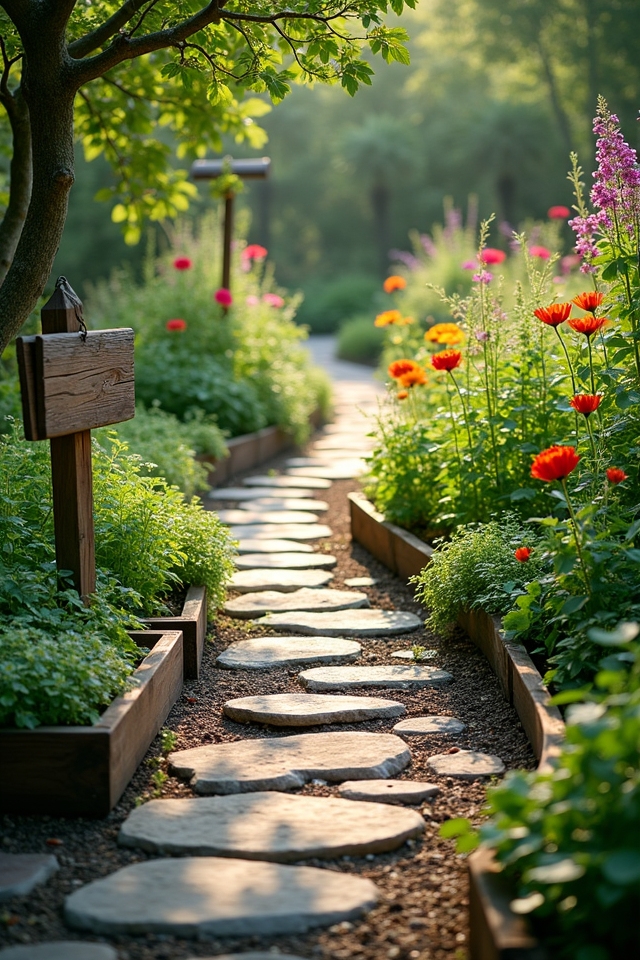 edible plant garden pathways