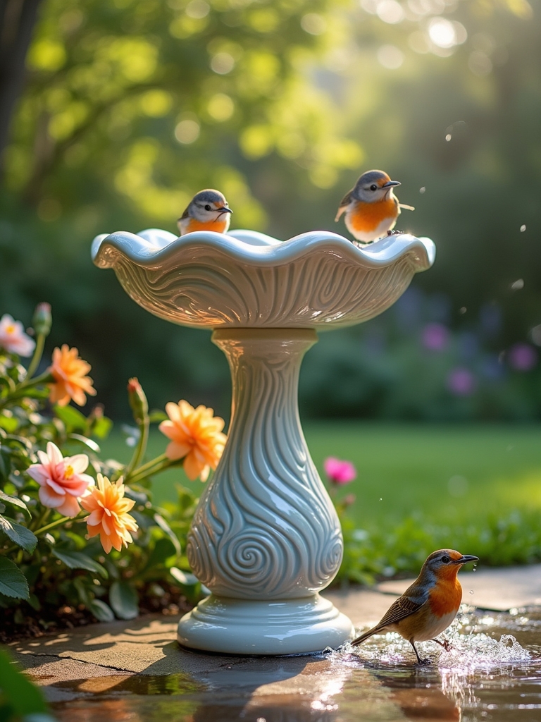 elegant bird bath benefits