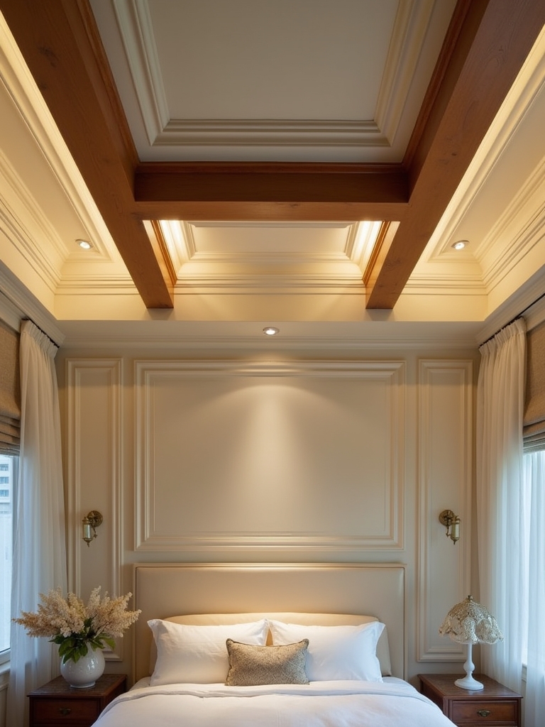 elegant coffered ceiling design