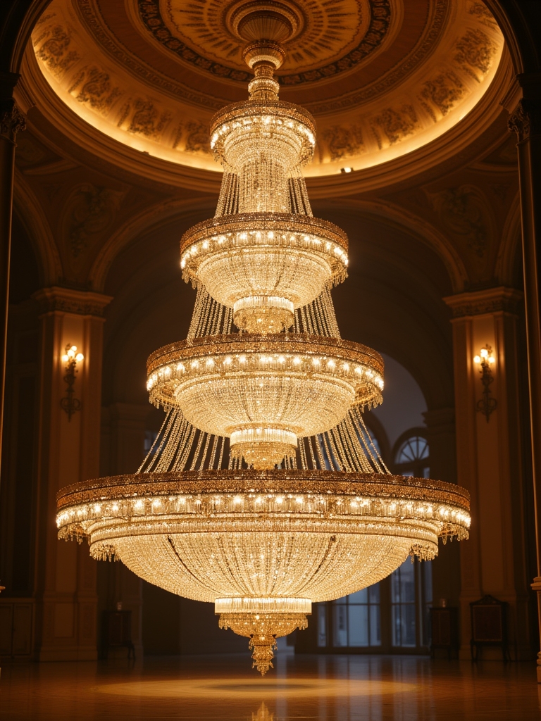 elegant multi tier lighting design