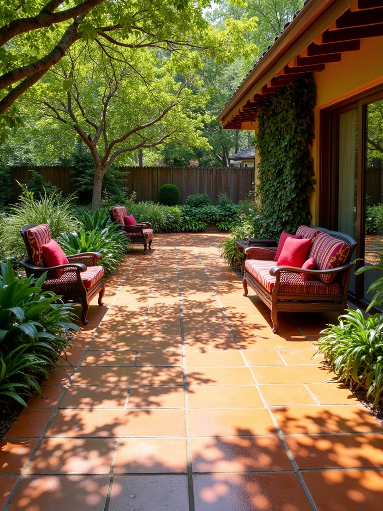 elegant terracotta pathway design