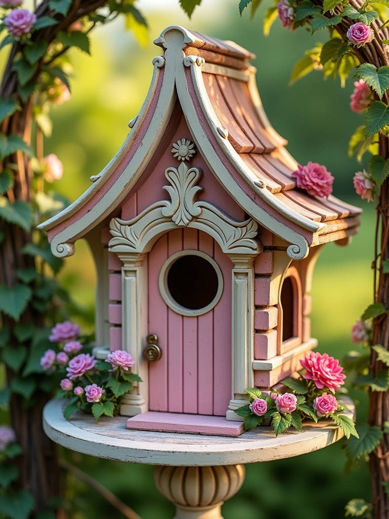 elegant victorian birdhouse design