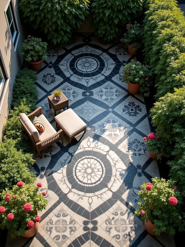 elegant vintage mosaic tiles