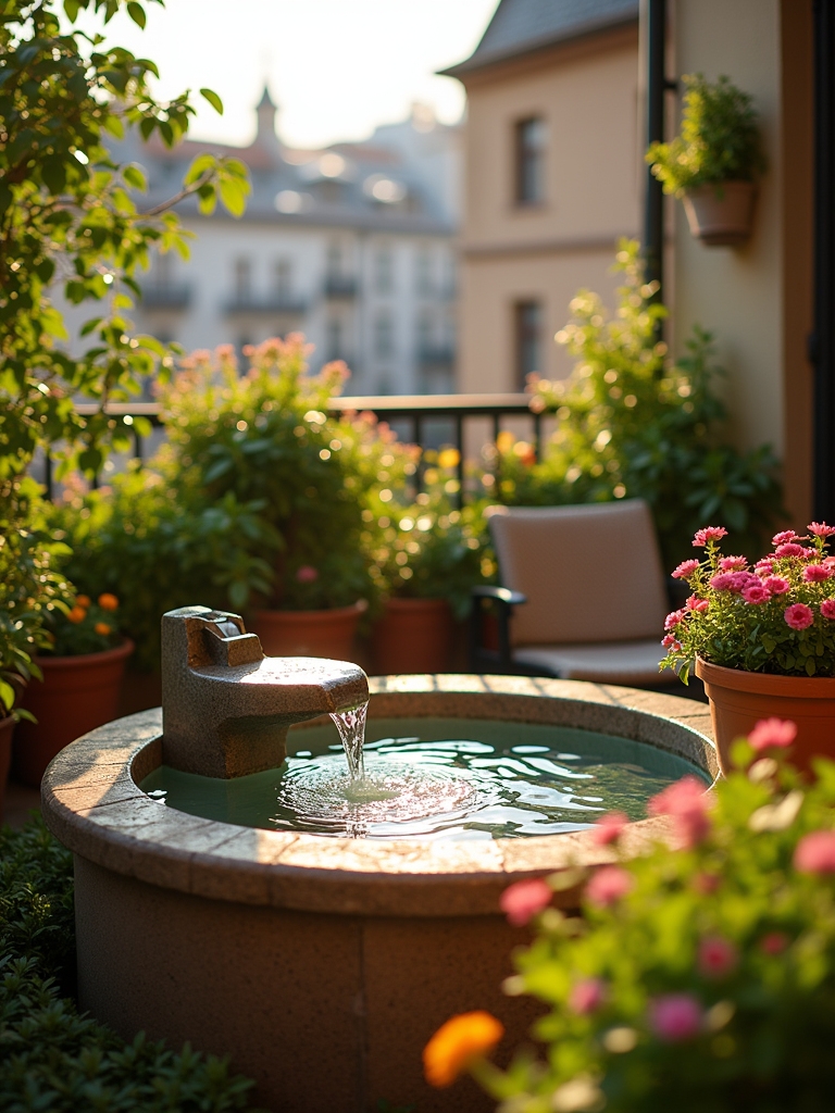elevate balcony with water