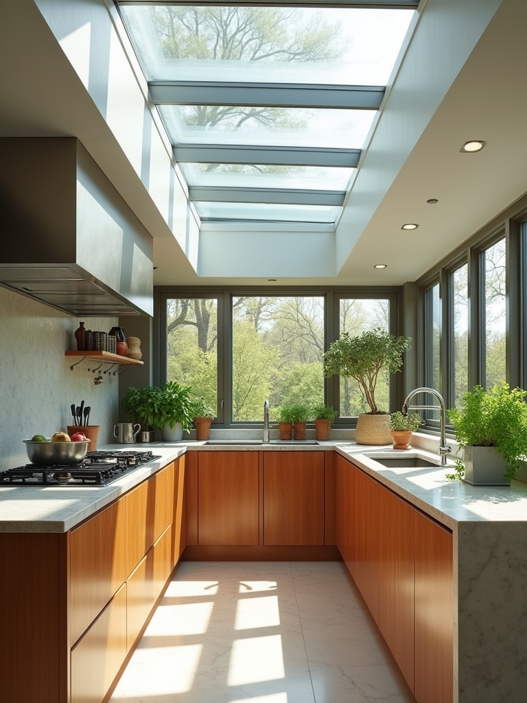 elevate kitchen with glass