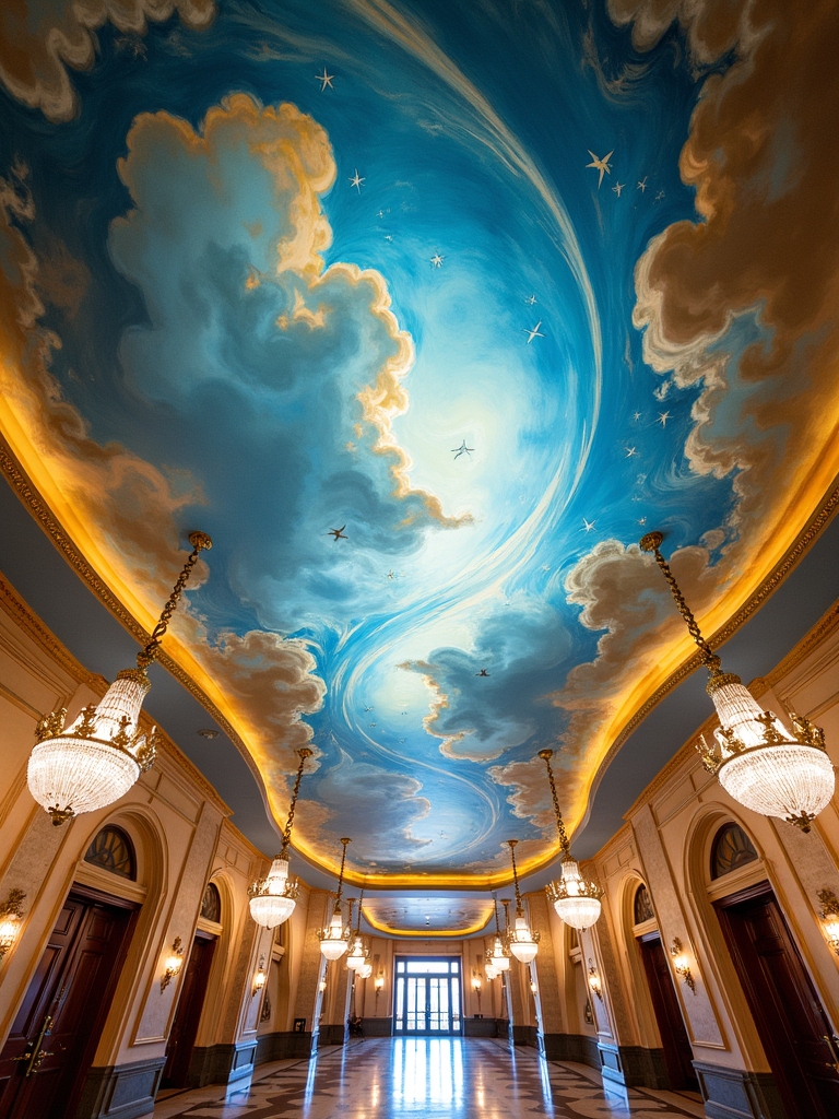 enchanting ceiling mural artistry