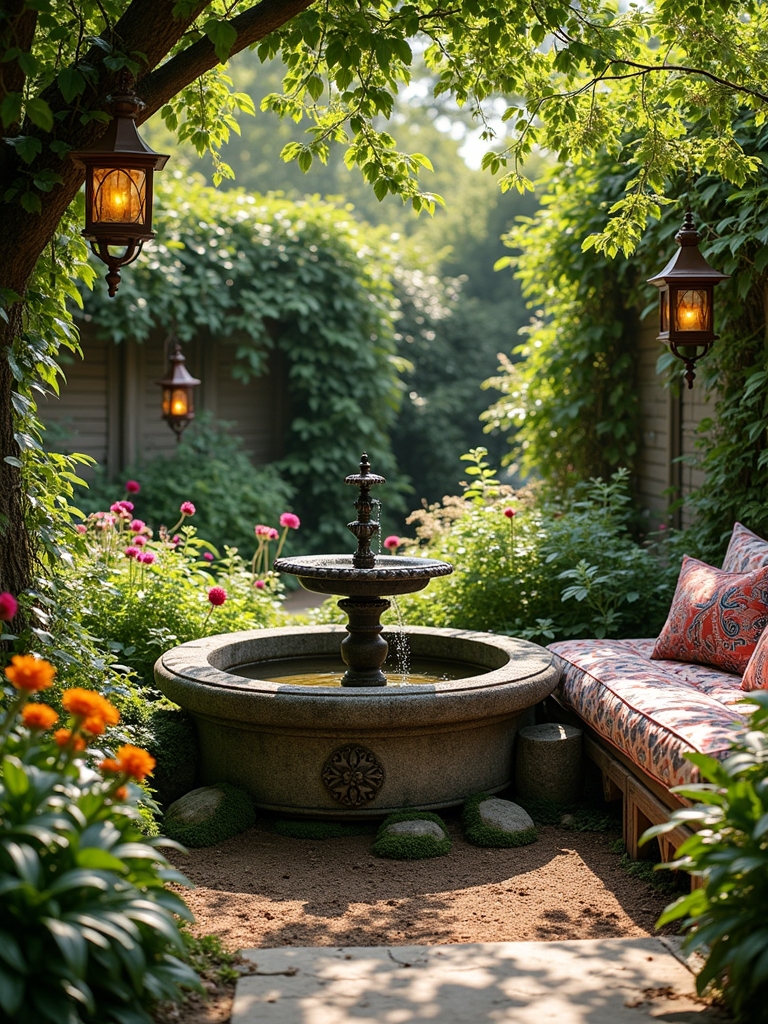 enhance garden with water