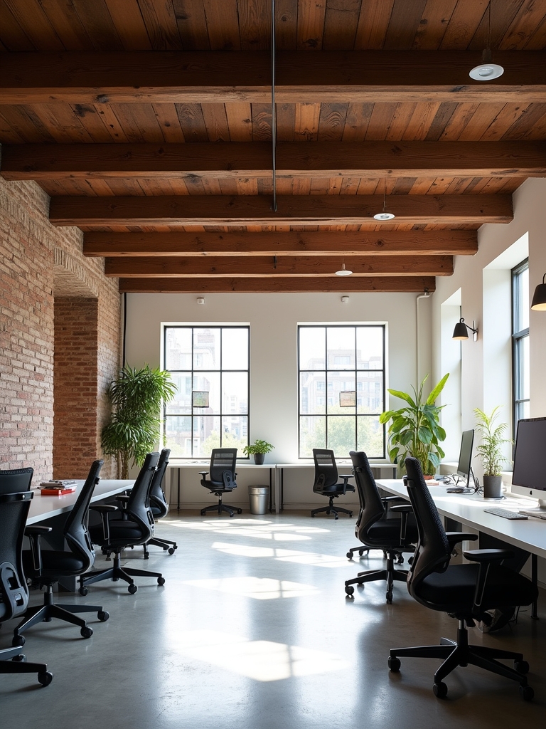 exposed beams enhance creativity
