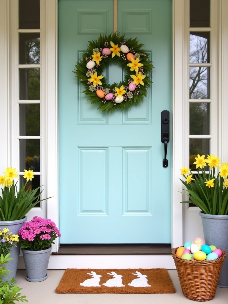 festive easter door mats