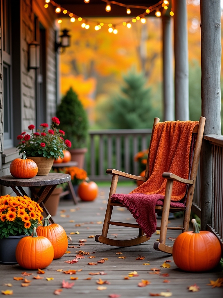 festive seasonal porch decorations