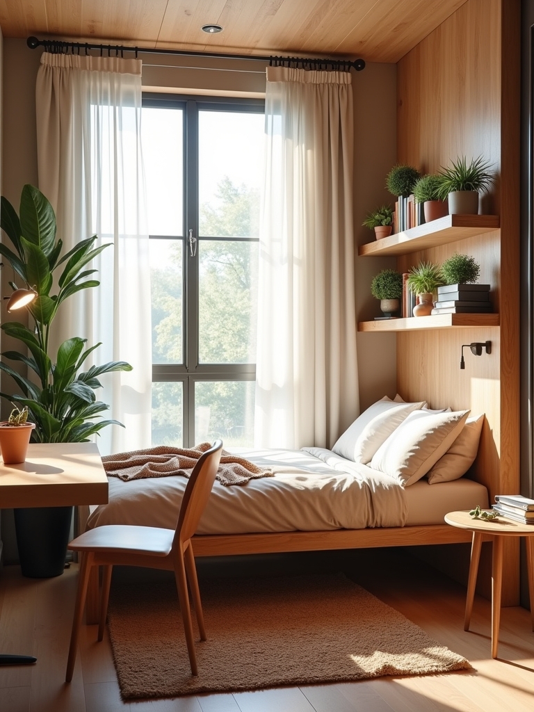 floating furniture creates spaciousness