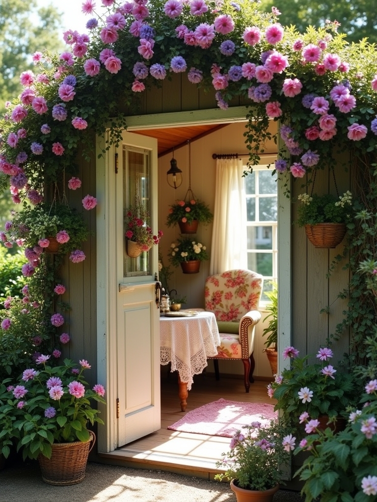 floral arrangements and prints