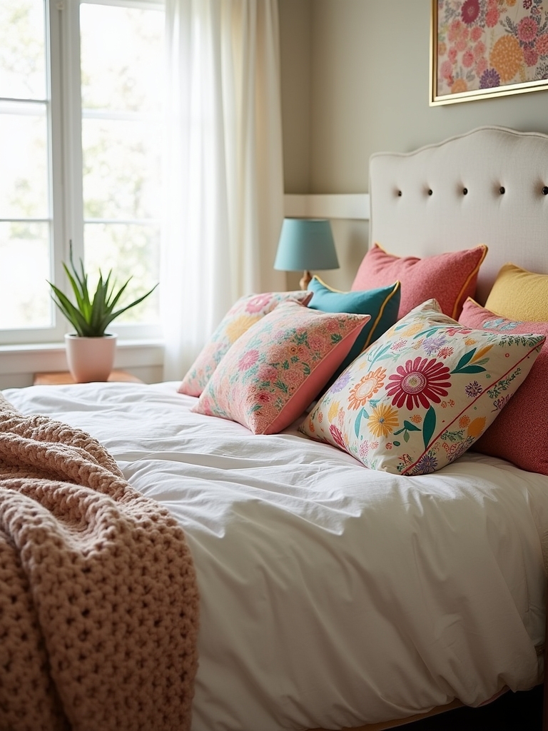 fun colorful decorative pillows