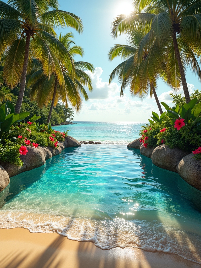 gentle slope tropical ambiance