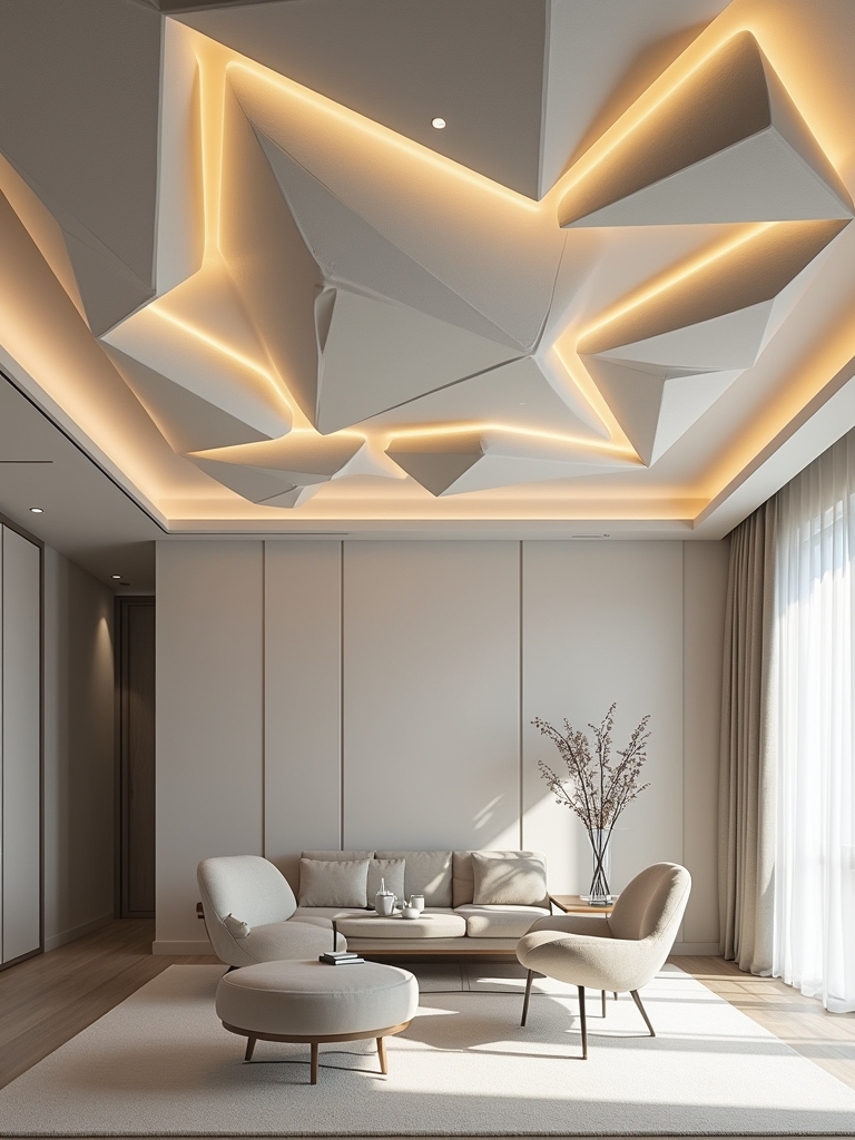 geometric ceiling design inspiration