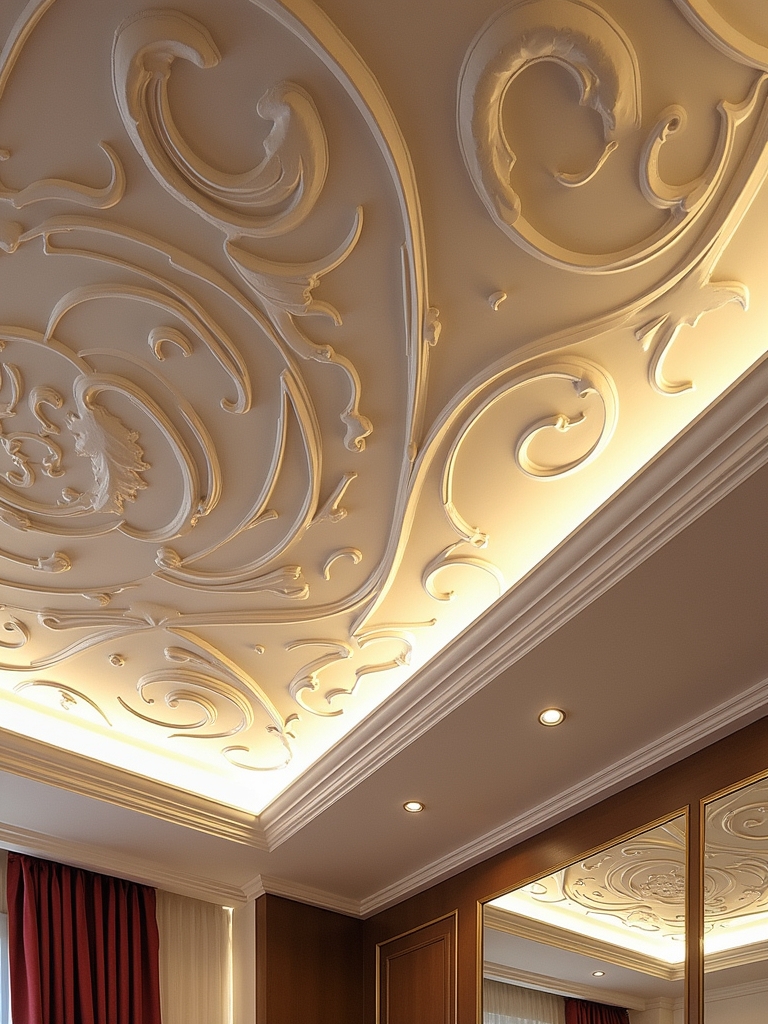 glossy ceilings enhance elegance