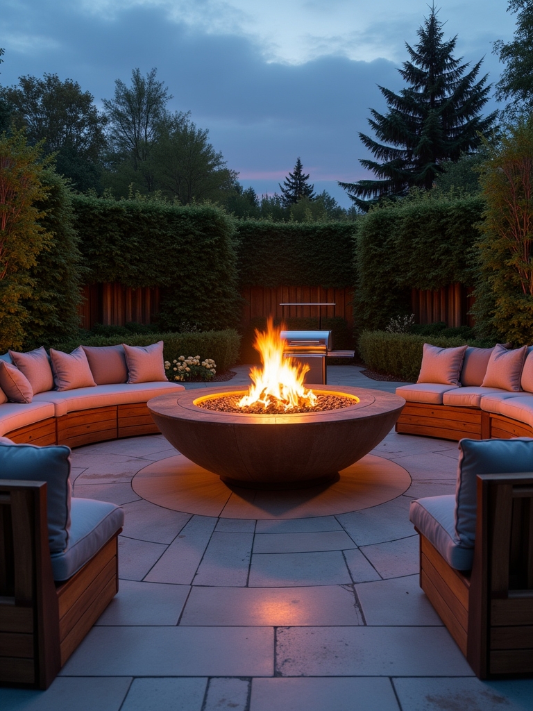 grill and fire ambiance