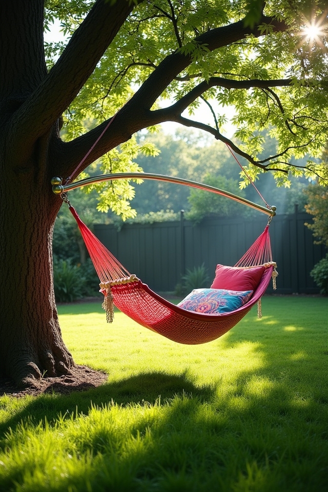 hammock hanging with tension