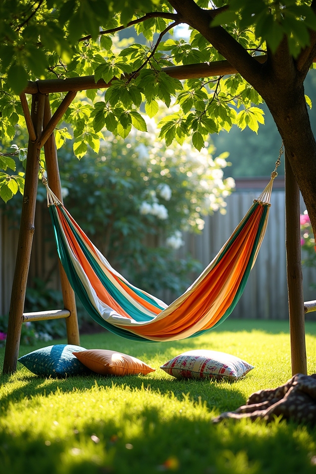 hammock on swing set