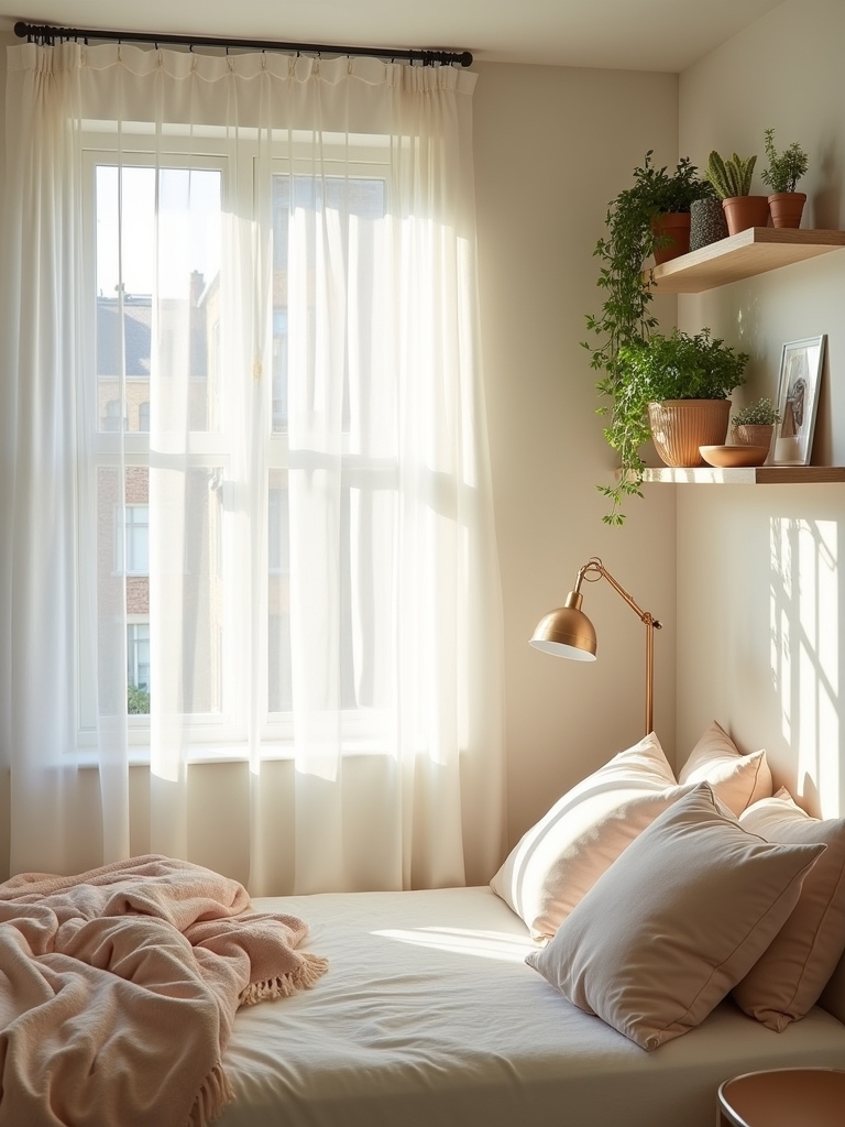 hang curtains high up