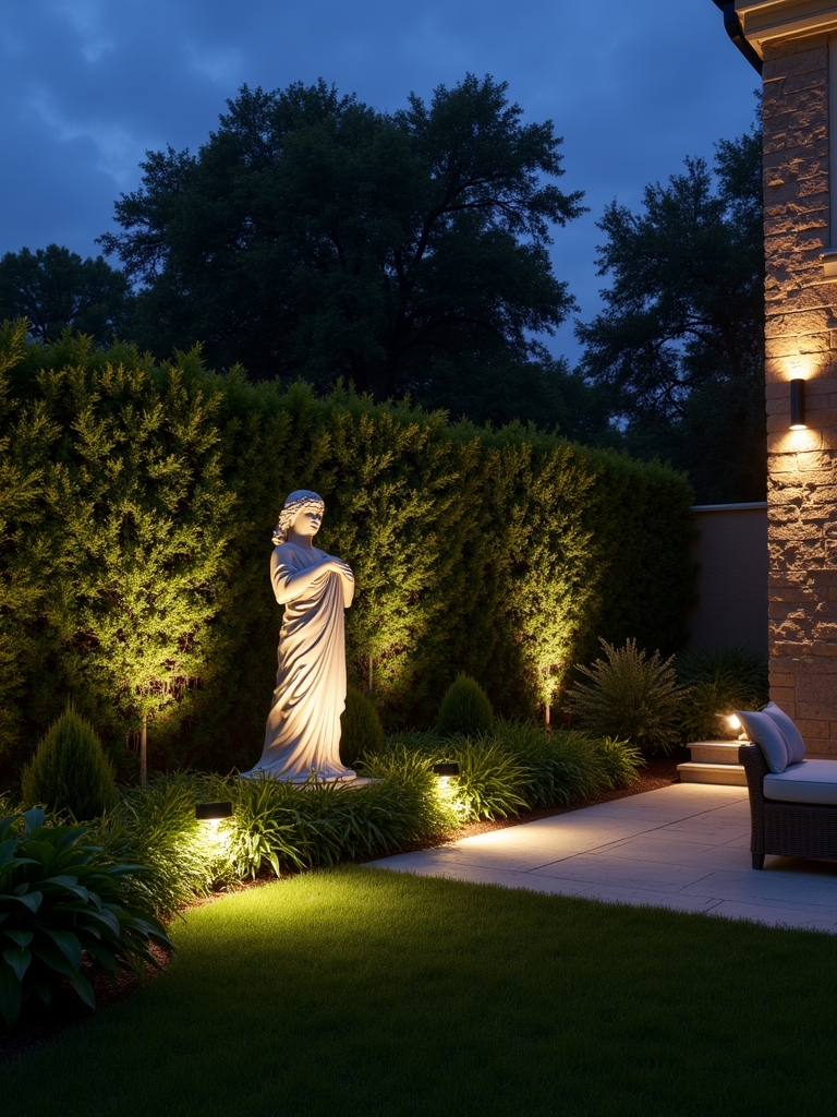 highlight outdoor focal points