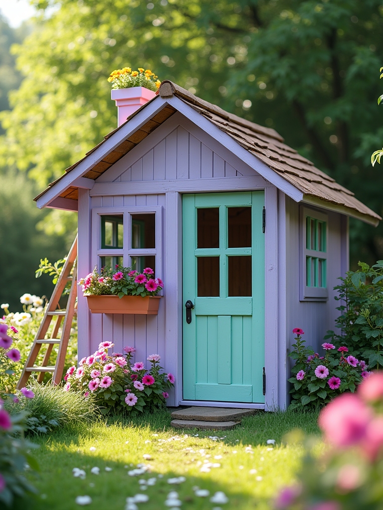 imaginative outdoor playhouse fun