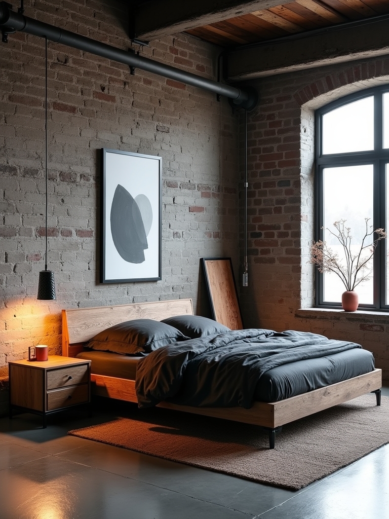 industrial decor bold contrast