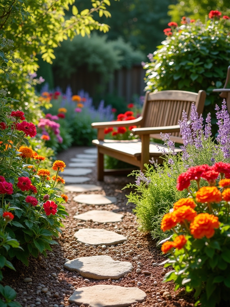 innovative flower bed pathways