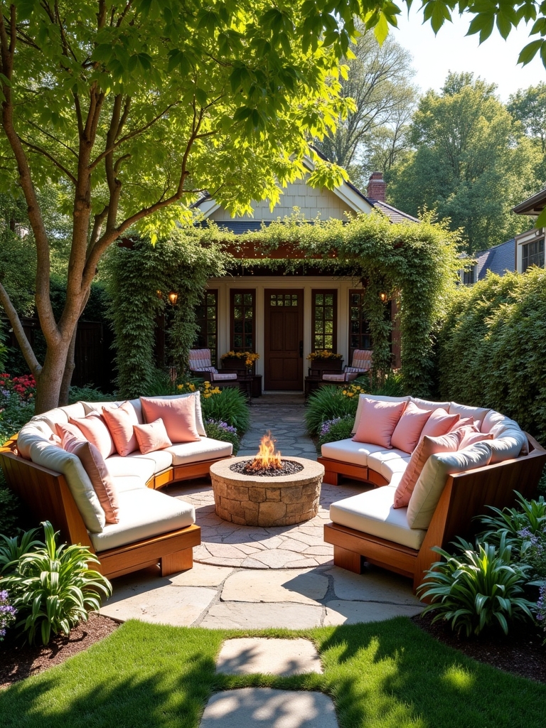 inviting outdoor seating area