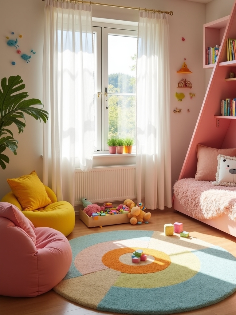 joyful vibrant playroom design